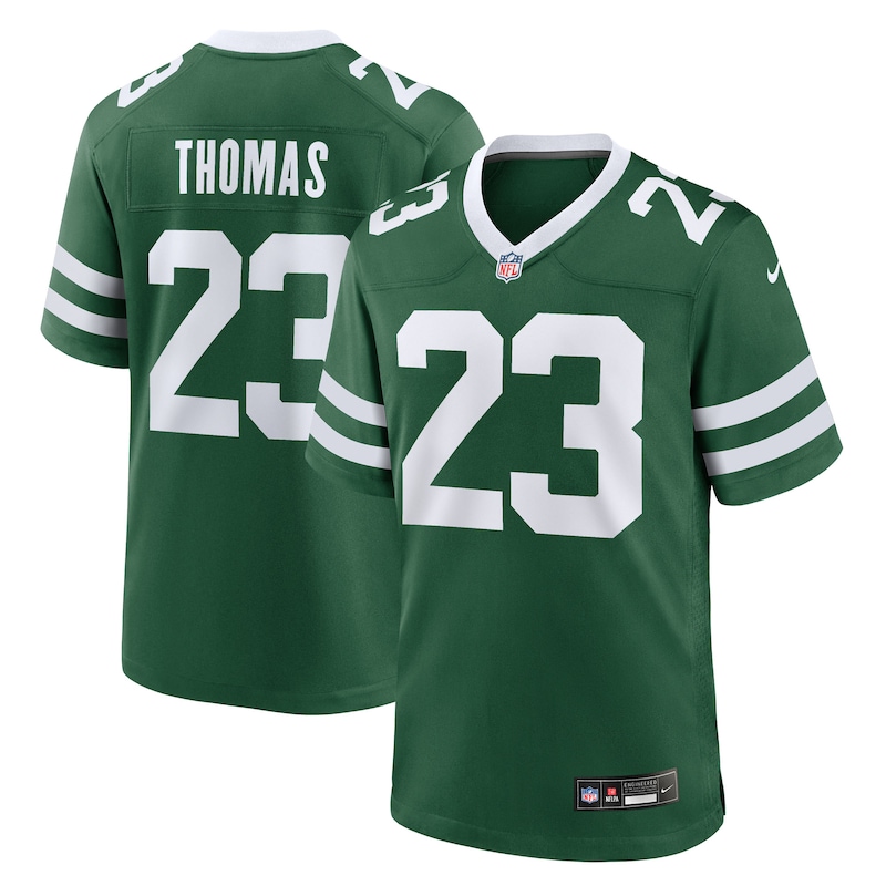 None Azareyeh Thomas NY Jets Timeless Premium Material Jersey