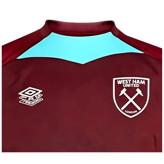 West Ham Training Jersey official style Shirt 2024-2025 (Children
