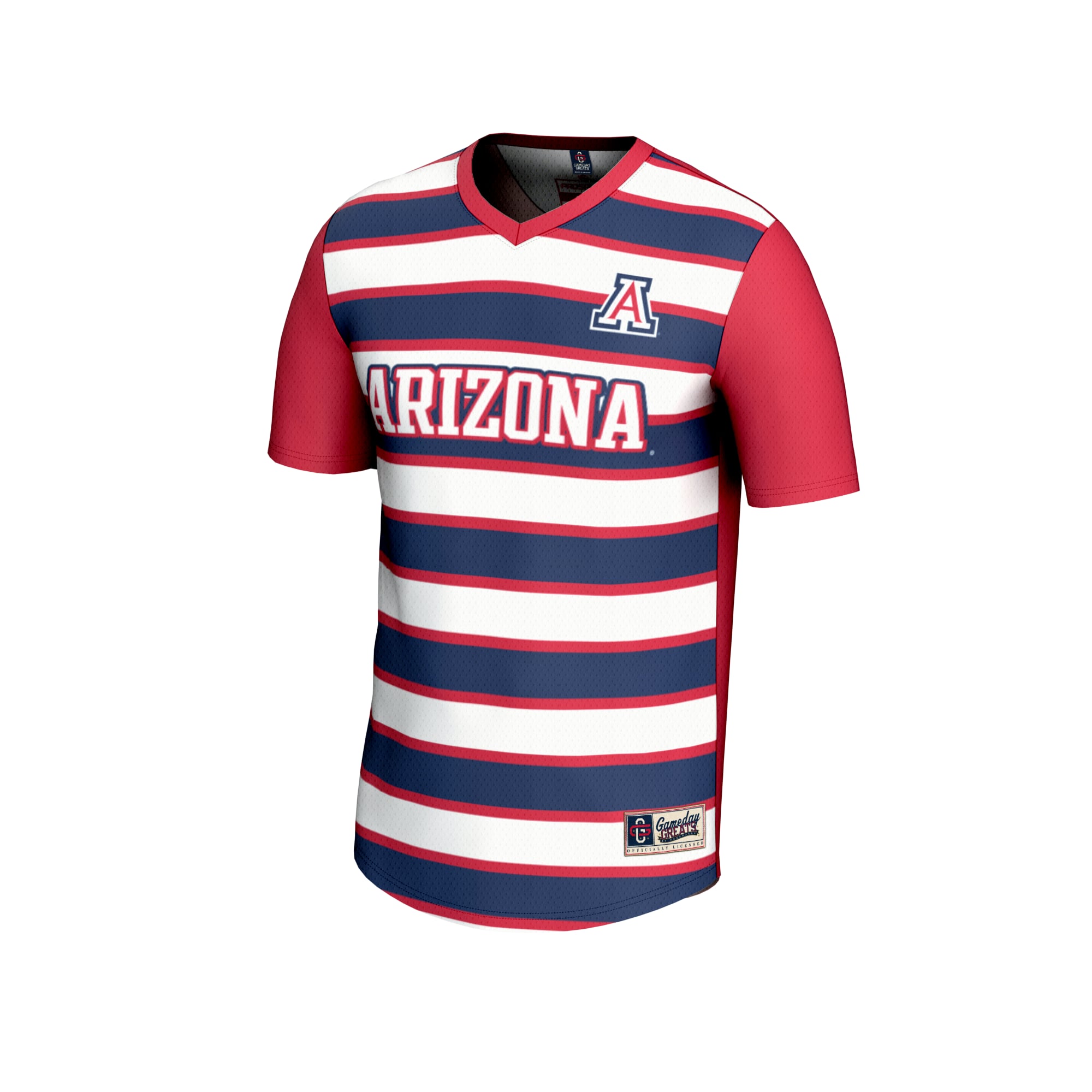 Arizona Wildcats GameDay Greats Unisex NIL Pick-A-Player Collegiate Women's Soccer Lightweight Fashion Jersey - Red/Navy