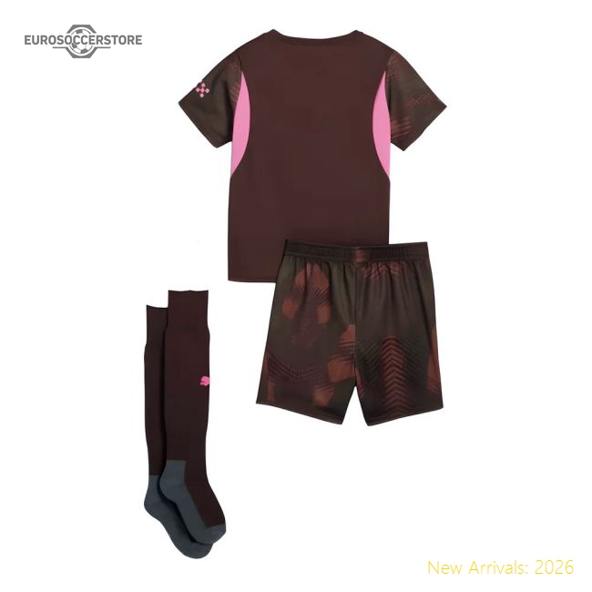 High-Quality 2024-2025 Man Official City Third Goalkeeper Mini Kit