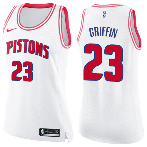 White DET Detroit Pistons #23 Nike Game-Day Jersey Premium Quality