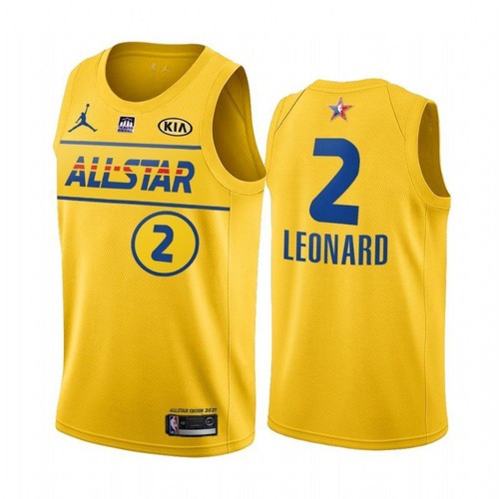 Authentic Kawhi Leonard2 Yellow Jersey - Must-Have Jersey