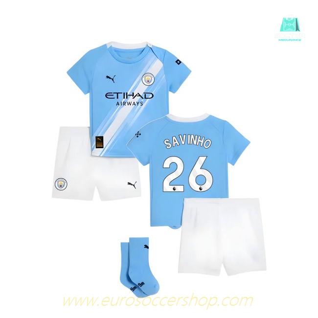 2025-2026 Man City Home Baby Kit (Savinho 26)