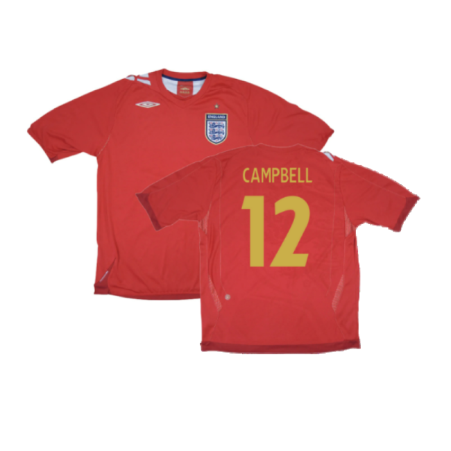 England 2006-08 Away Shirt (S) (Excellent) (CAMPBELL 12)