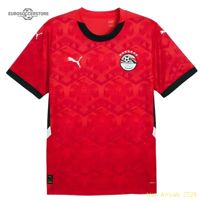 Egypt 2024 Home Jersey Shirt Football Fan Apparel