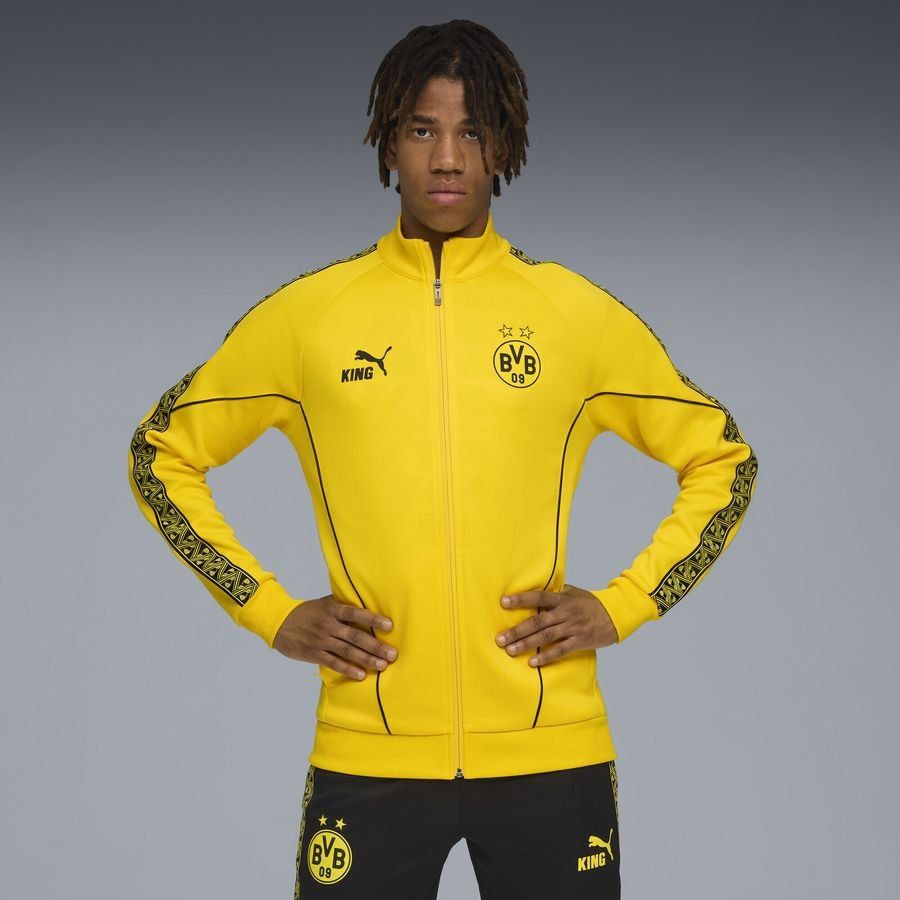 Dortmund Anthem Training Jacket – Faster Yellow/PUMA Black Athletic Fit