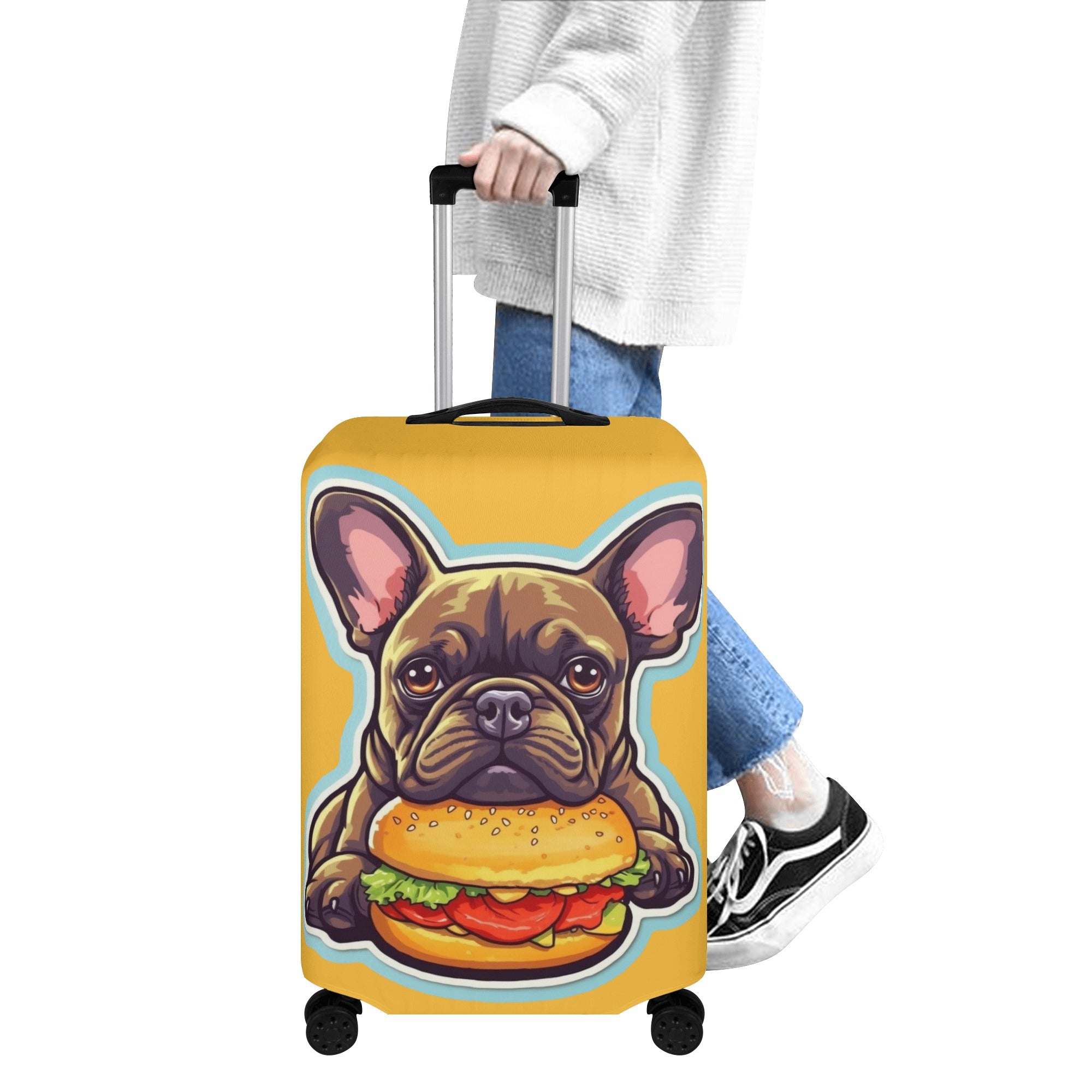 French Bulldog Mirabel Luggage Cover Cute Frenchie Essential