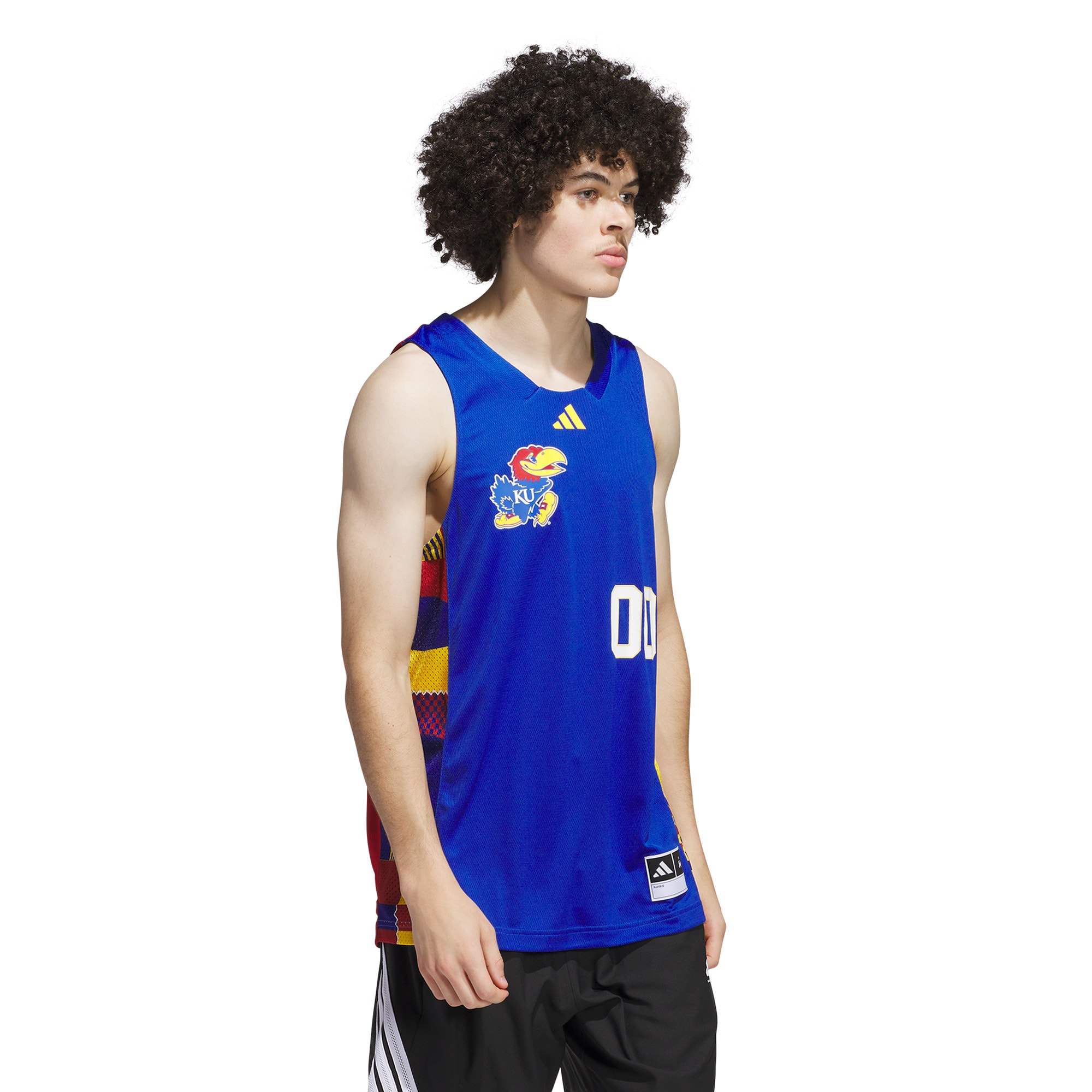 [NJP] Kansas Jayhawks Black History Month Basketball Jersey - Royal/Red