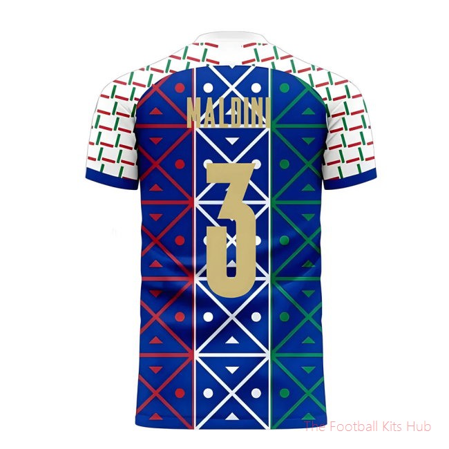 Italy 2025-2026 Renaissance Home Concept Football Kit (Libero) (MALDINI 3)