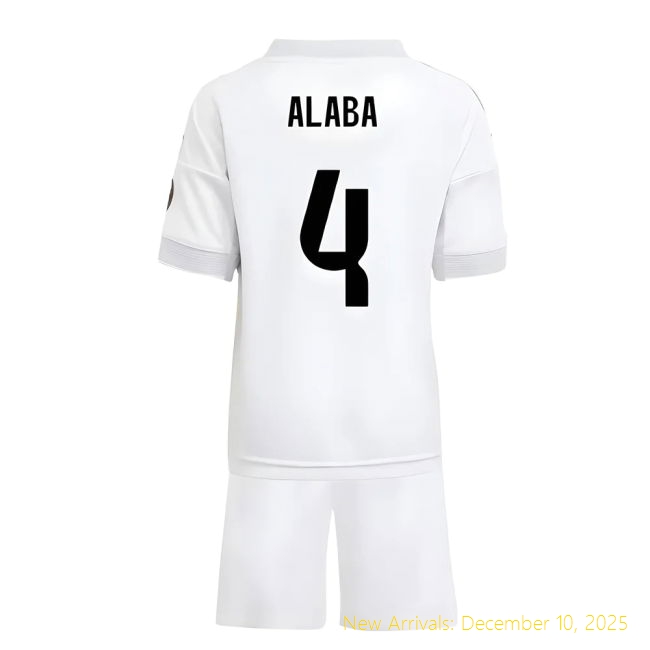 2025-2026 Real Madrid RM Performance Home Mini Kit (Alaba 4)