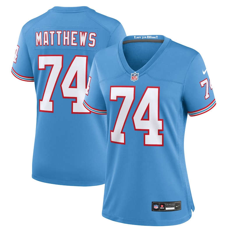 None Bruce Matthews TEN Titans Retro Affordable Jersey Game Day Wear
