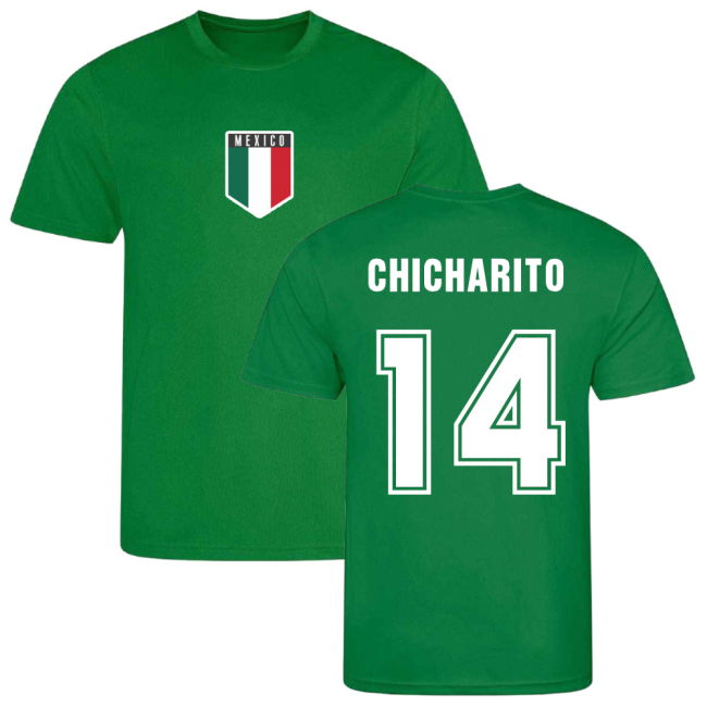 Elite World-Class Chicarito Mexico Training Jersey (Green)