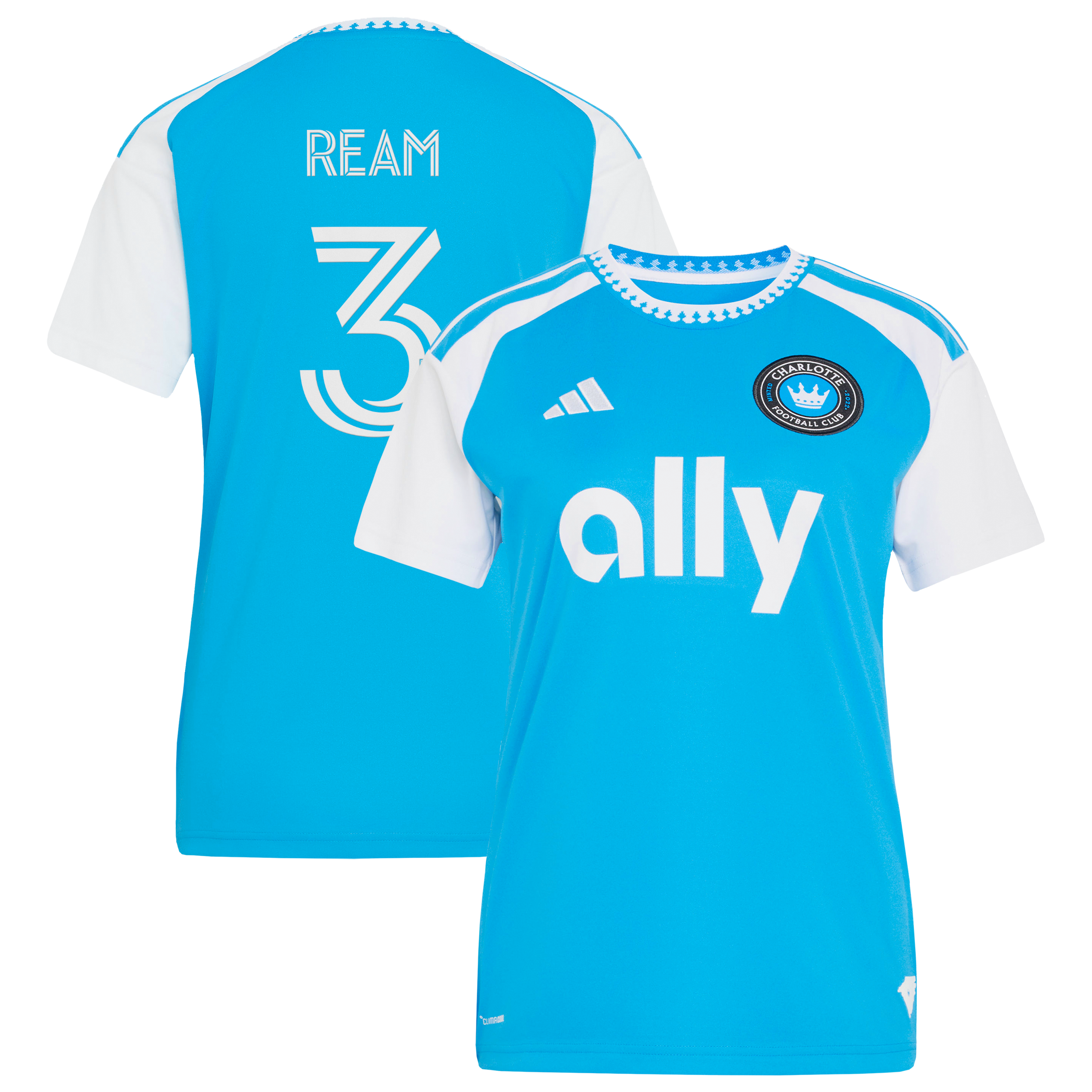 [ESK] Tim Ream Charlotte FC Women's 2026 Carolina Kit: Crowns Up Replica Jersey - Blue