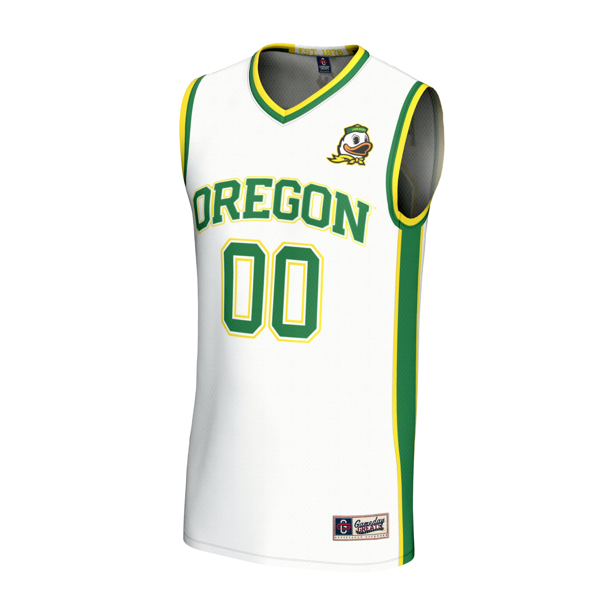 Oregon Ducks GameDay Greats Unisex Lightweight Collegiate Men's Basketball NIL Pick-A-Player Fashion Jersey - White