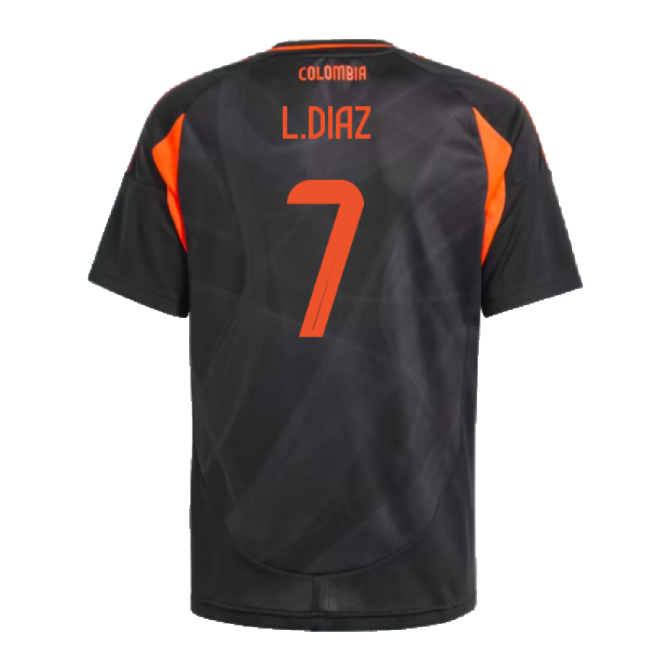 Kids DIAZ 7 Match Worn Style Colombia Away Elite Kit 2024-2025