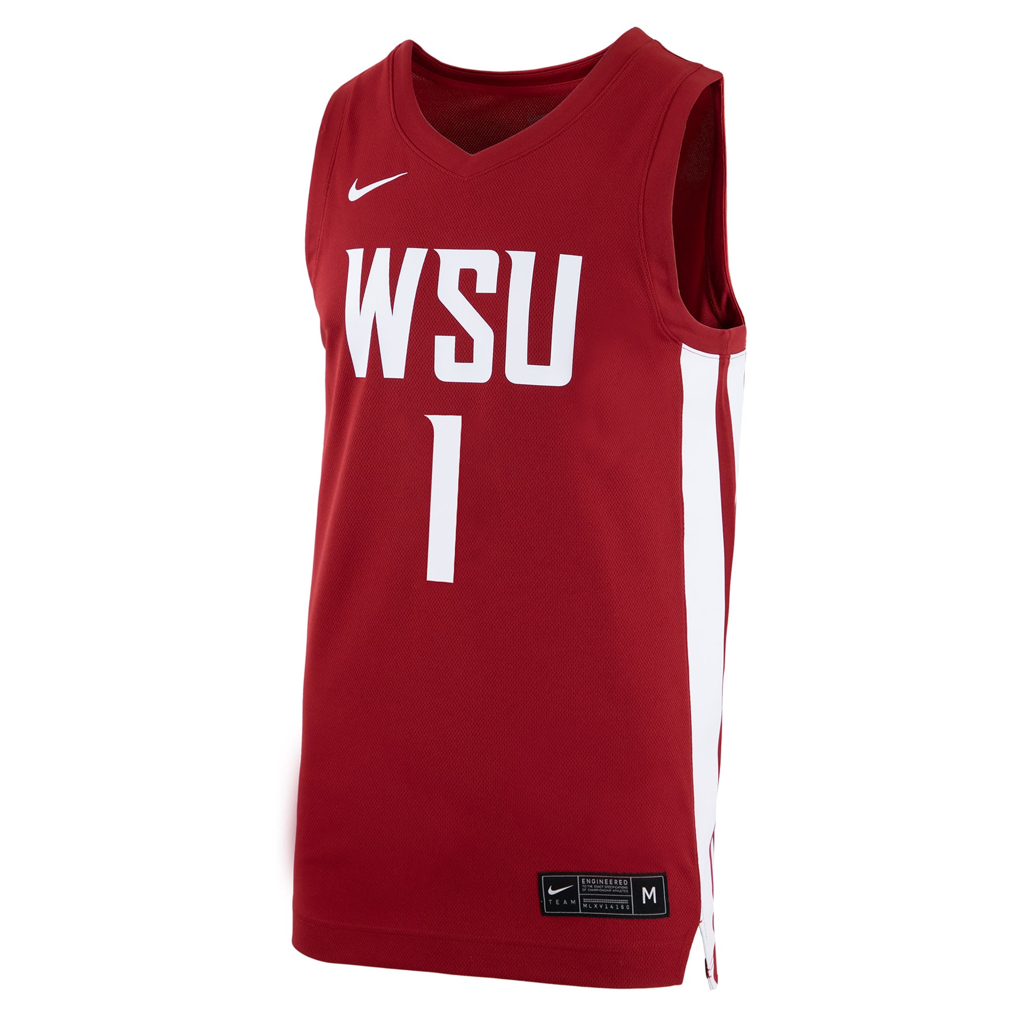 [DDG] Washington State Cougars Logo Replica Basketball Jersey - Crimson