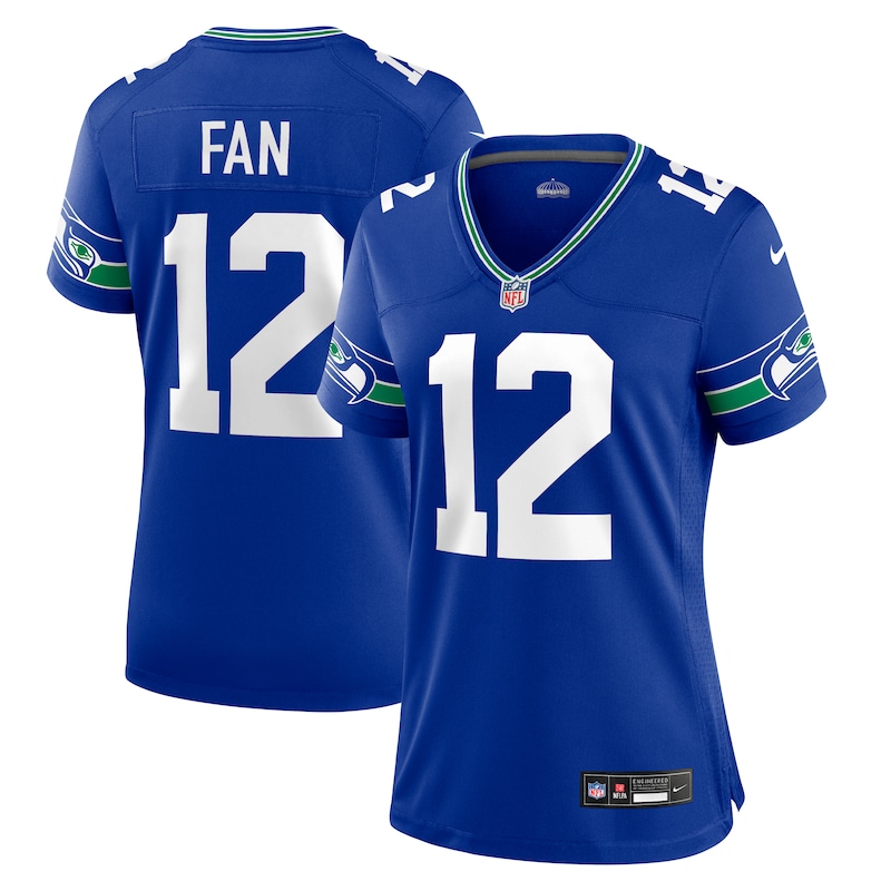 None 12s SEA Seahawks Vintage Affordable Jersey for NFL Fans