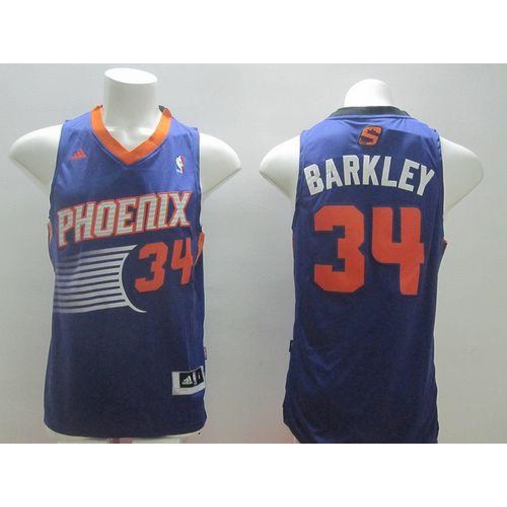 Fan Favorite Contemporary Men's PHX #34 Charles Purple Basketball Jersey
