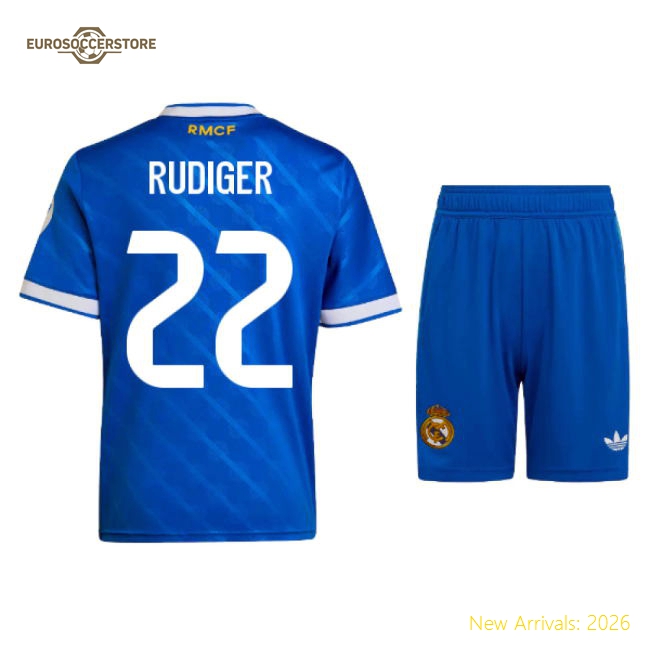 2025-2026 Football Team Mini Durable Rudiger Jersey Dri-fit