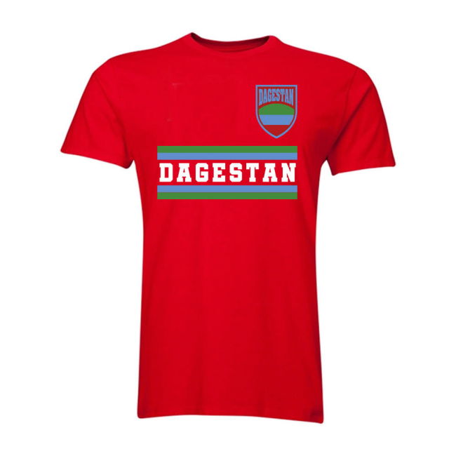 Soccer Dagestan Core Football Country T-Shirt (Red) Professional