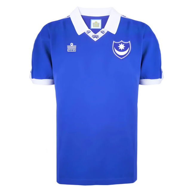 Portsmouth 2023-23 Home Football Shirt Featuring Portsmouth 1978 L M S