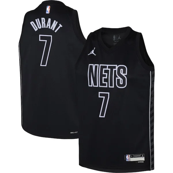 Premium Kevin Durant BKN NBA Jersey - Black - Reasonable Price