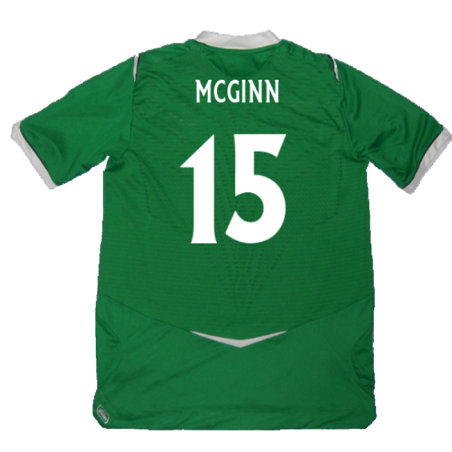 Rare Ireland Home Unique Shirt 2008-2009 (McGinn 15)