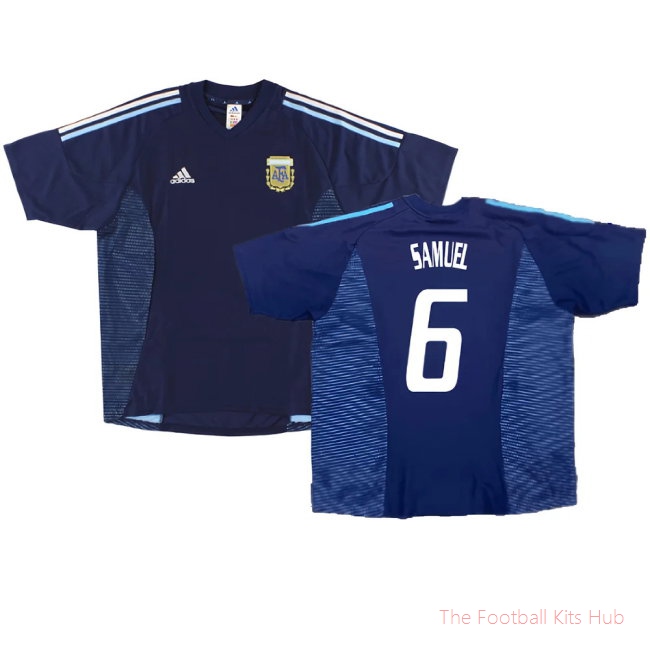 Argentina 2002-04 Away Shirt ((Excellent) XL) (Samuel 6)