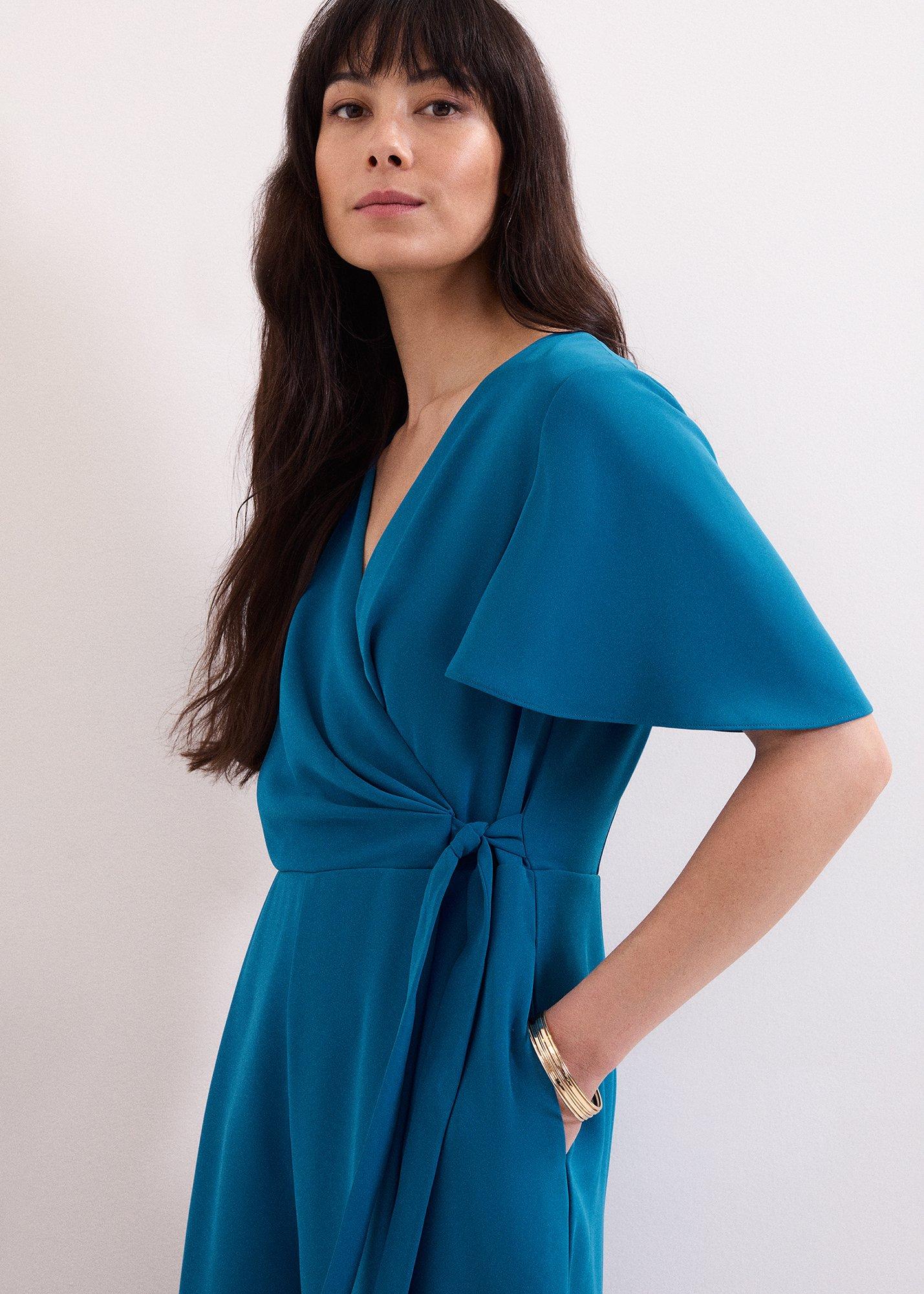 Petite Julissa Blue Wide Leg Jumpsuit