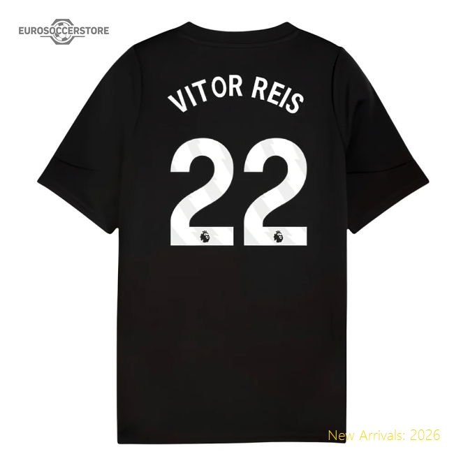 2025-2026 City Man Training Jersey (Black) - Kids (Vitor Reis 22)