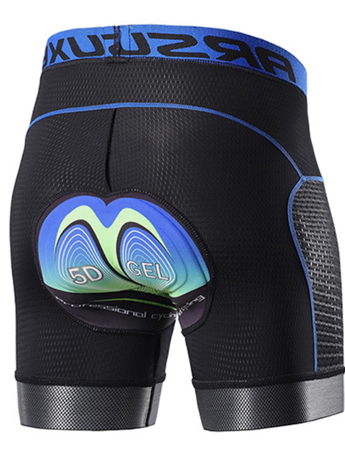 Arsuxeo Men's Cycling Padded Shorts Cycling Underwear Bike Padded Shorts 5D padded Chamois Bottoms Breathable Sweat wicking Sports Solid Color Black Red Gray Bike Wear