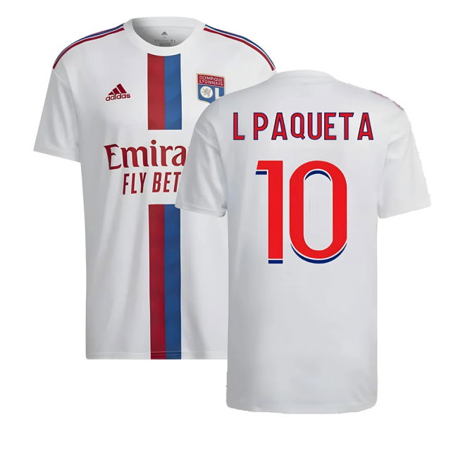 Lyon Main Shirt L. Paqueta #10 Official Merchandise Licensed Pro (v4)