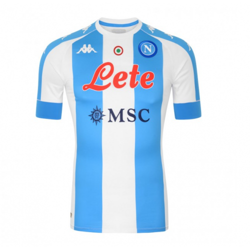 Match Quality Napoli 20-21 4th Light Blue Soccer Shirt Jersey