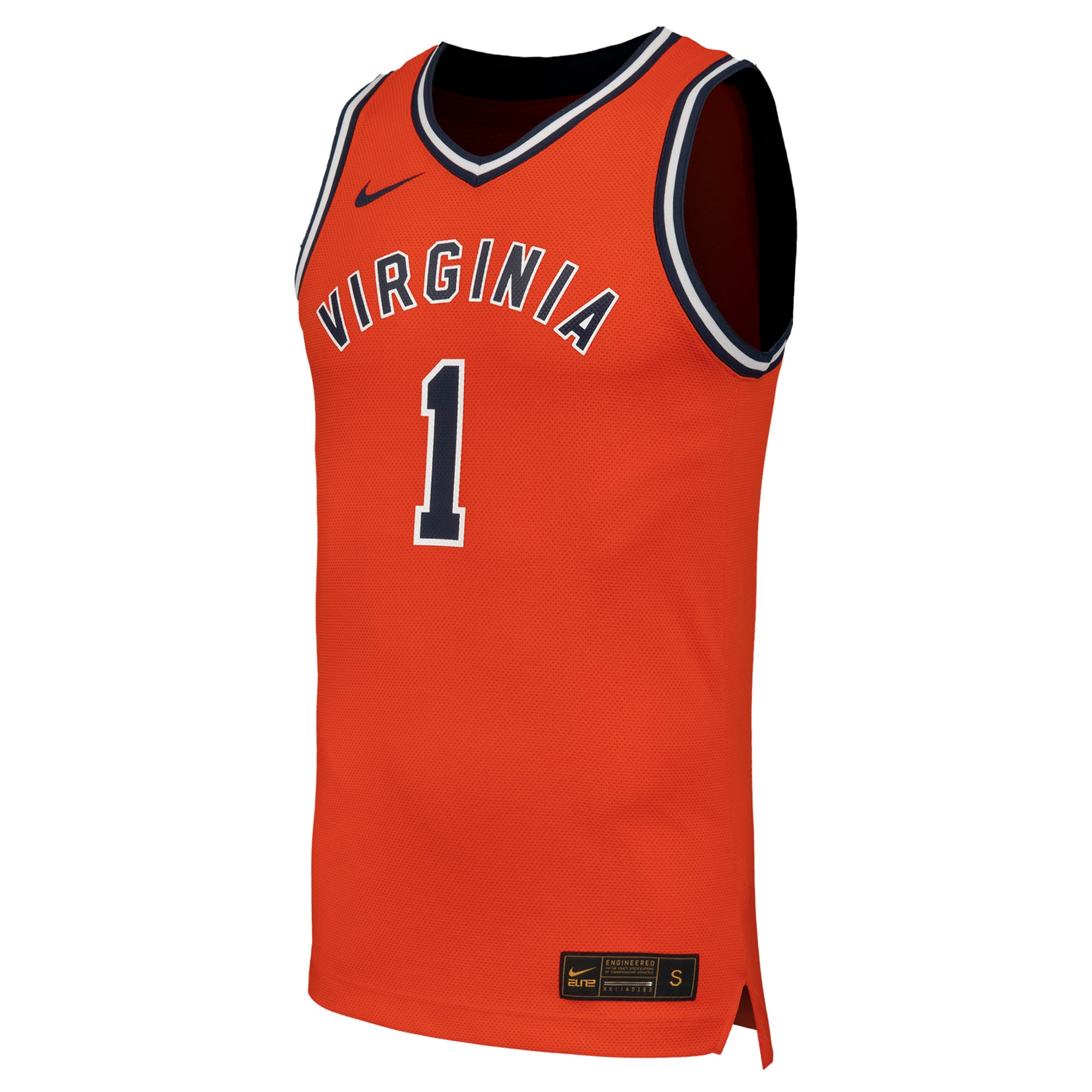 [NJP] Virginia Cavaliers Throwback Replica Basketball Jersey - Orange