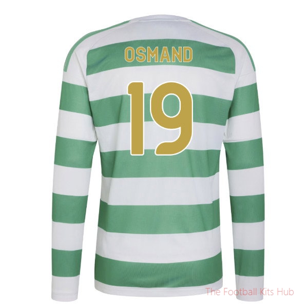 Celtic Long Sleeve Home Shirt 2026-2027 Osmand #19 Soccer Jersey