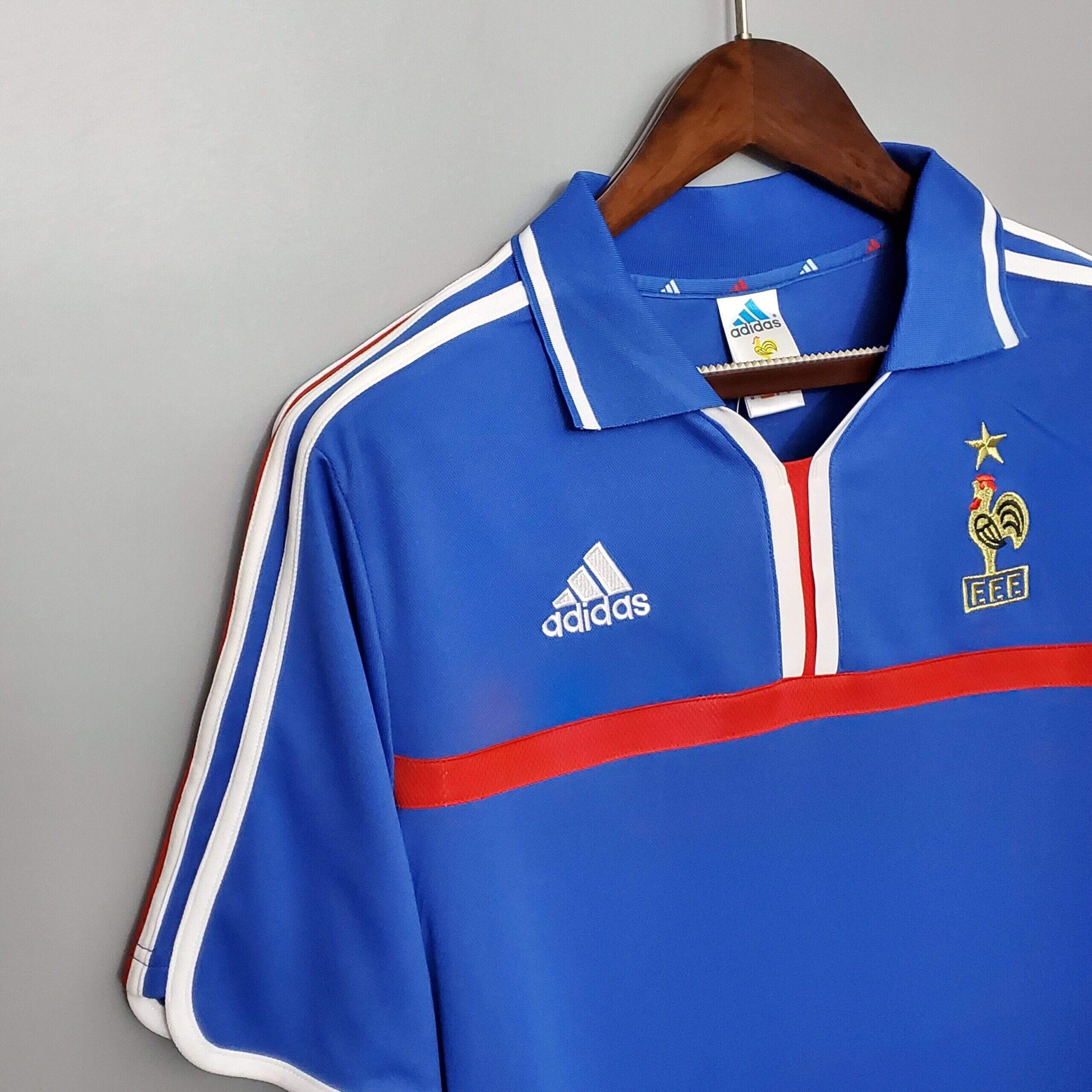 Cheap 2000 France home retro kit