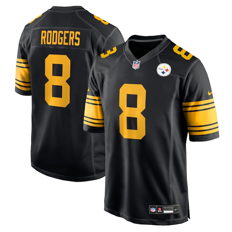 None Aaron Rodgers Team Captain PIT Steelers Authentic Jersey