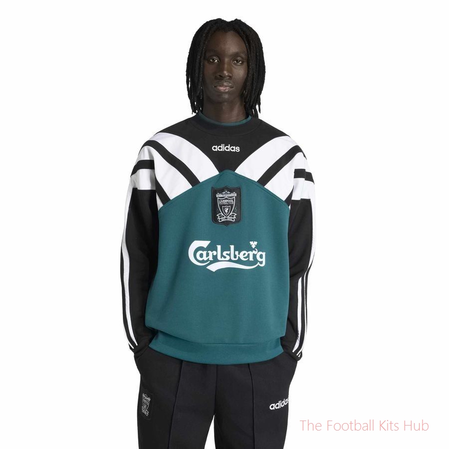Liverpool Sweatshirt Bringback 1995/96 - Rich Green/Black/White