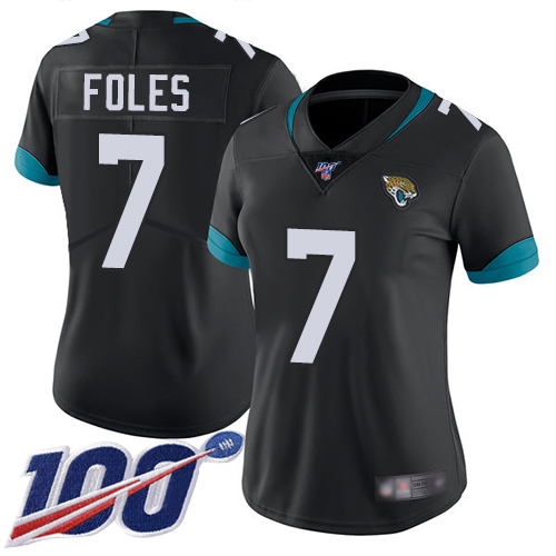Official NFL Jacksonville Jaguars #7 Nick Foles Black Limited Jersey