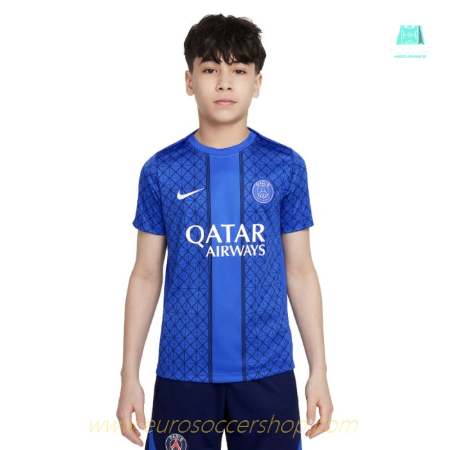 2025-2026 PSG Academy Pro Home Pre Match Shirt (Royal) - Kids (Messi 30)