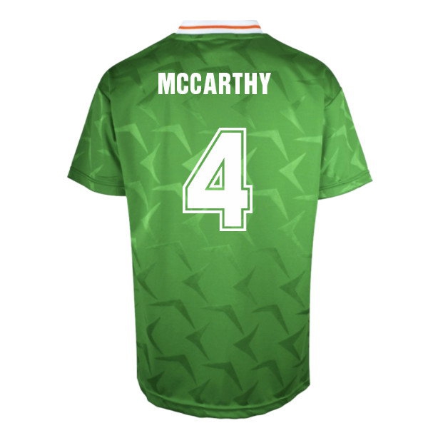 [JED] 1990 Ireland Home Retro Shirt (McCarthy 4)