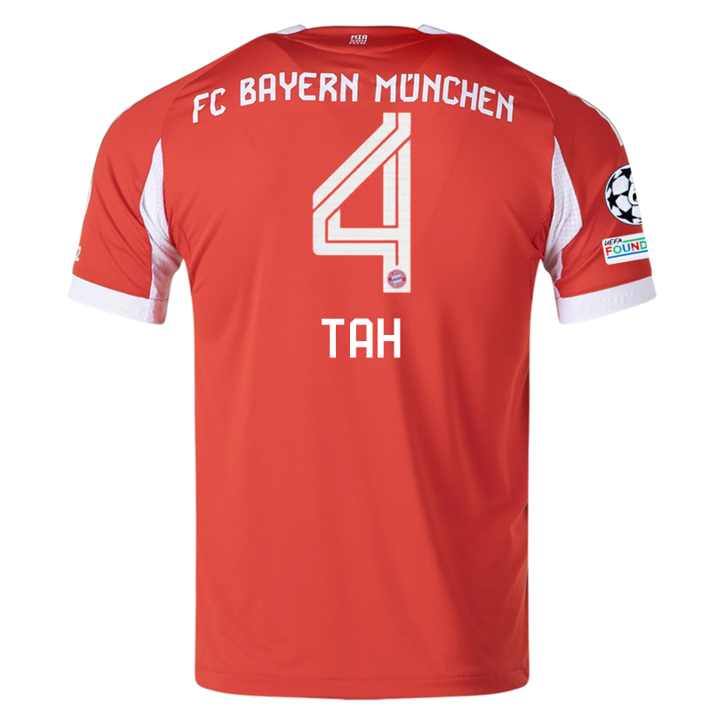 Bayern Munich Tah 2025-2026 UCL Home Jersey – Authentic Shirt