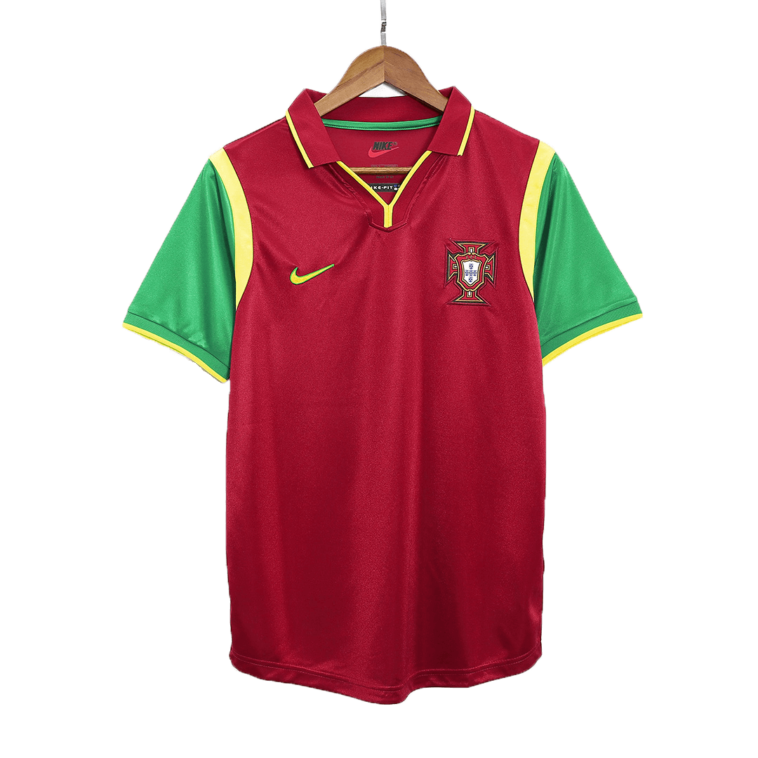 Portugal Home Retro Soccer Jersey 1999 Authentic Kit