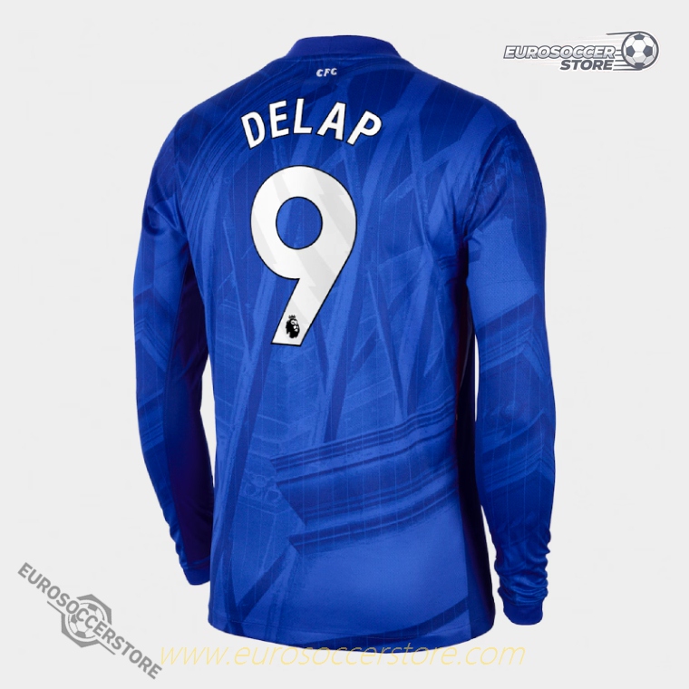DELAP 9 Long-Sleeve Home Jersey for Chelsea 25-26 Season