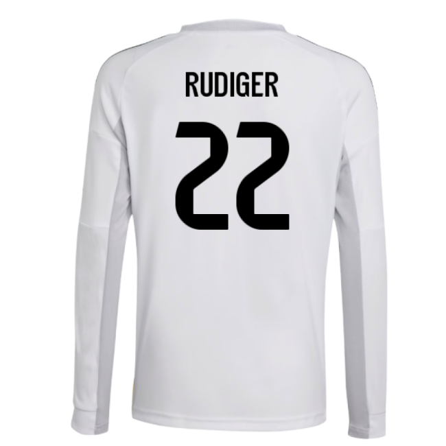 2025-2026 Real Madrid Long Sleeve RM Performance Home Shirt (Kids 12