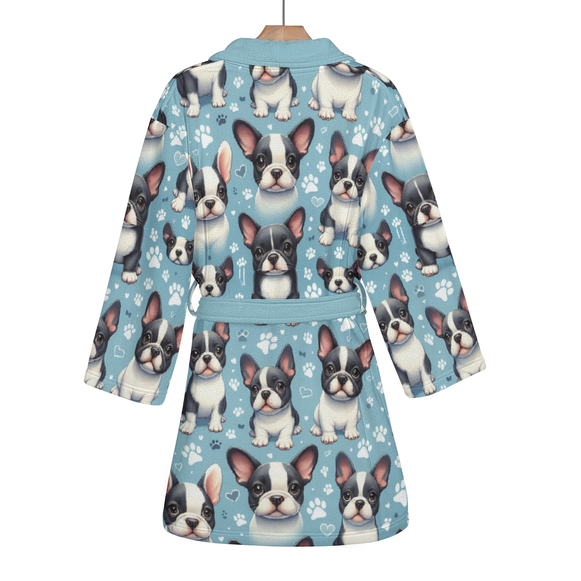 Fashion-Forward Winnie - Women Bathrobe for French Bulldog Lovers