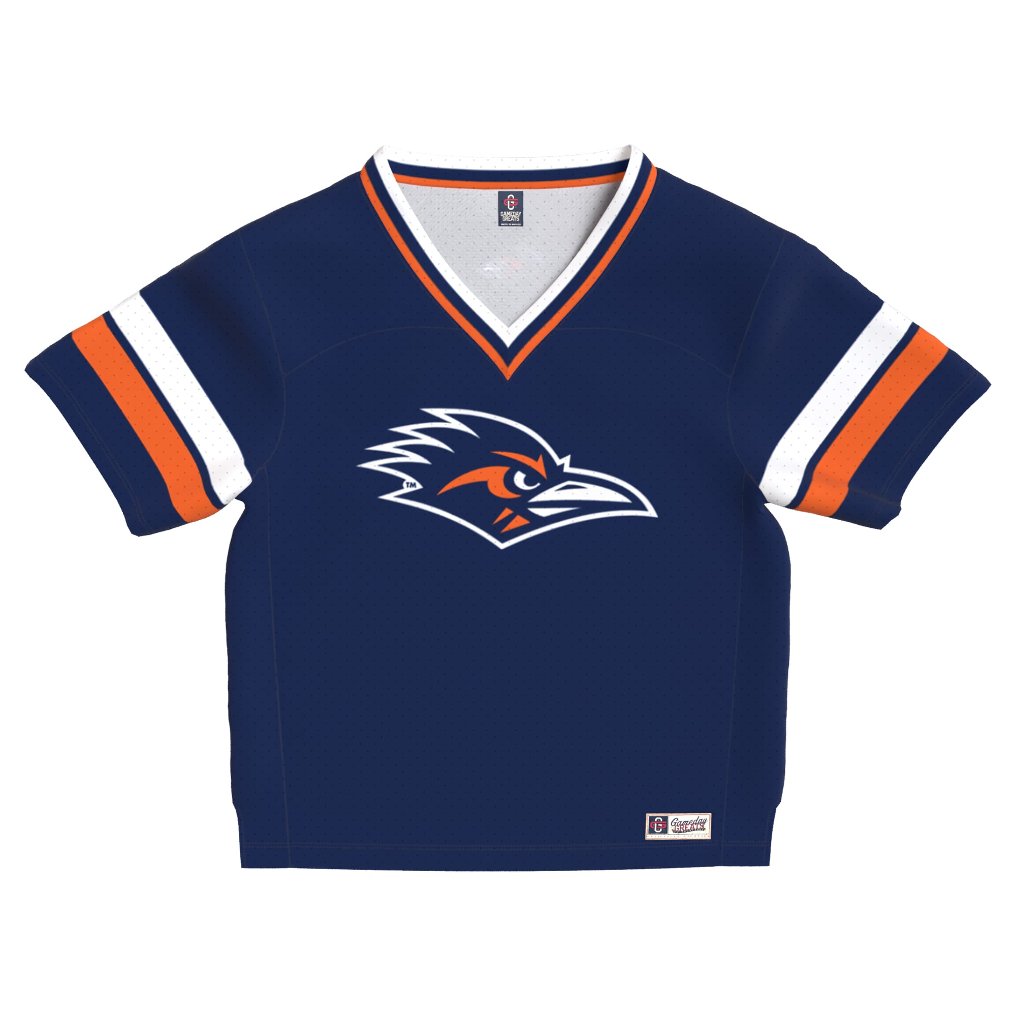 Toddler Navy UTSA Roadrunners Lightweight Collegiate Football Fashion Jersey