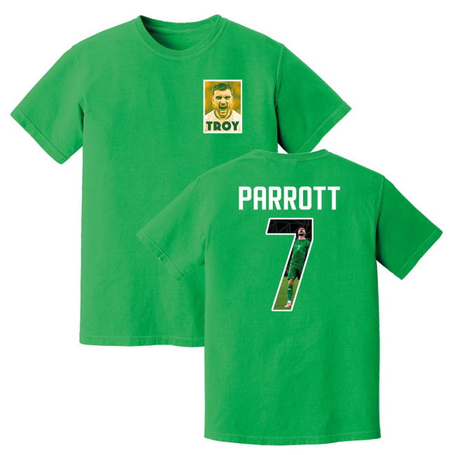 Troy Parrott Number 7 T-Shirt (Green) Authentic Performance