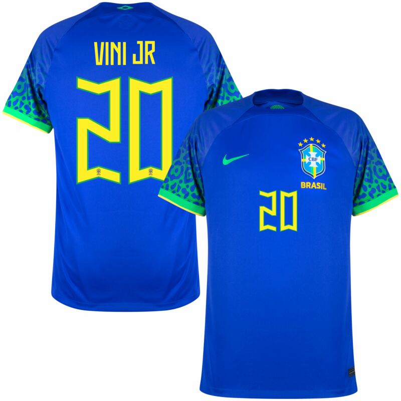 BRAZIL Licensed Product AWAY WORLD CUP JERSEY 2022 VINI JR