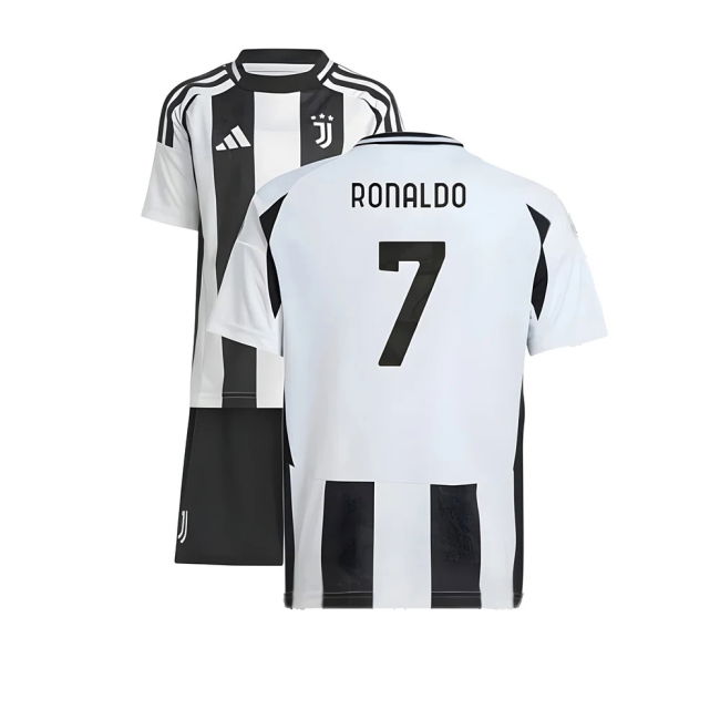 Top Grade 2024-2025 Juventus Home With Retro Design - Machine Washable